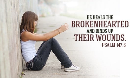god heals the brokenhearted